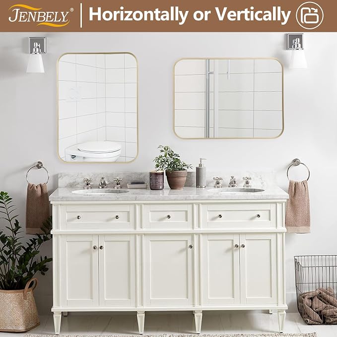 Gold Mirror, 24x32 Inch Framed Rectangle Mirror - Image 6