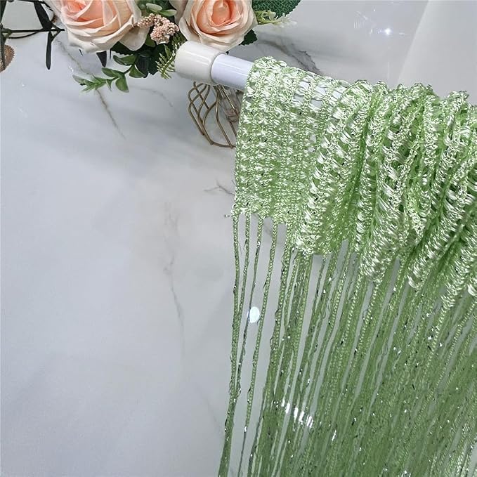 ave split Decorative Door String Curtain Wall Panel Fringe Window Room Divider - Image 3