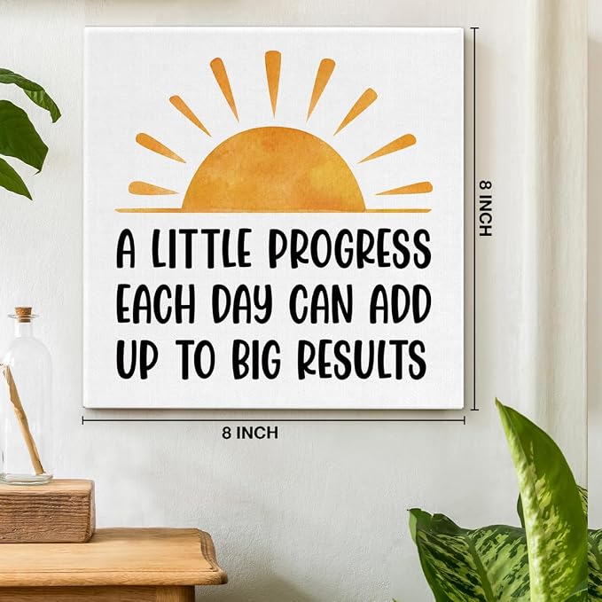 Inspirational Office Wall Art Decor, Motivational Add Up to Big Results - Image 2