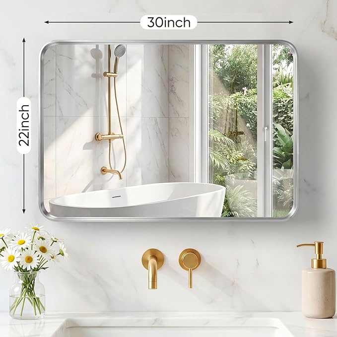 NEWBULIG 22X30 Inch Bathroom Mirror - Image 2
