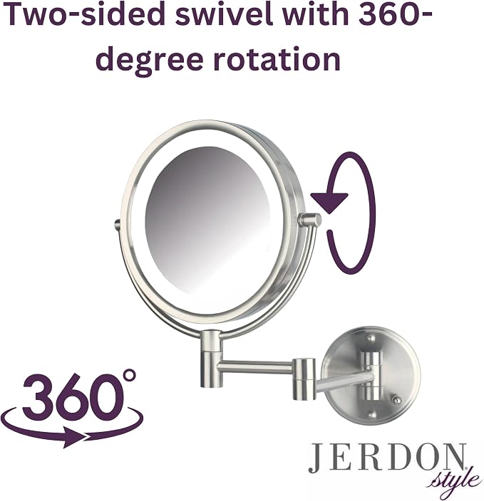 JERDON Wall-Mounted Vanity Mirror - Image 7