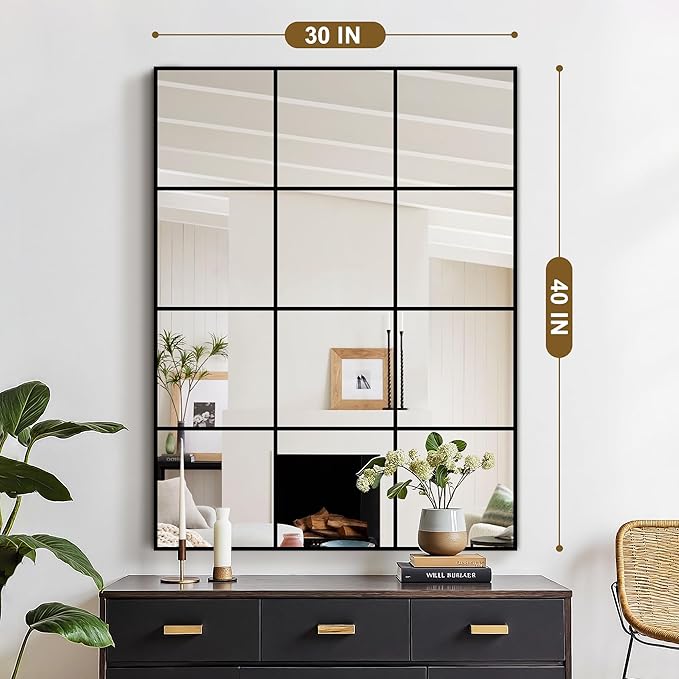 Window Mirrors for Wall Decor, Wall Mirrors Decorative Window Pane 30 x 40 - Image 2