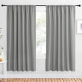 NICETOWN 2 Panels Blackout Curtains, Rod Pocket Window Curtains Room Darkning by NICETOWN