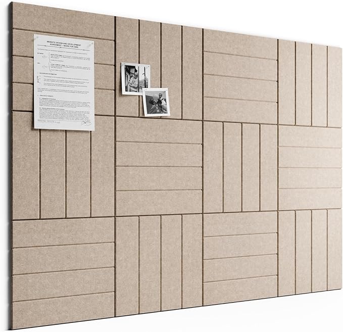 Bumusty Large Cork Board Alternative-48 x 36" Felt Bulletin Board Tiles by BUMUSTY