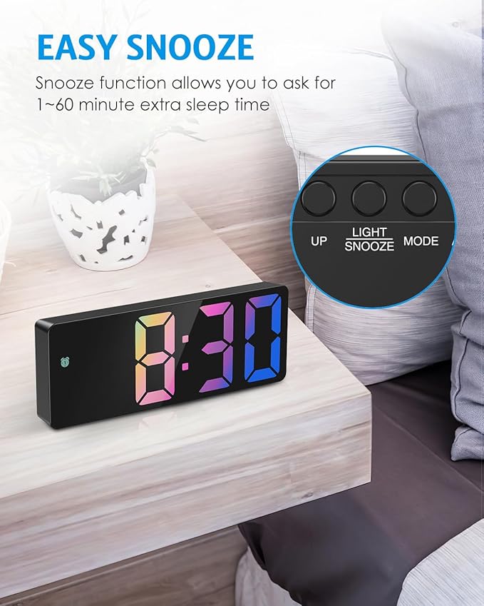 AMIR Upgraded Digital Alarm Clocks - Image 5
