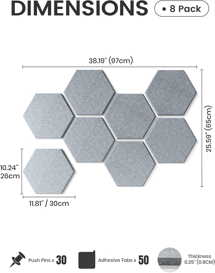 Fluxynara Hexagon Cork Board Alternative - Image 2