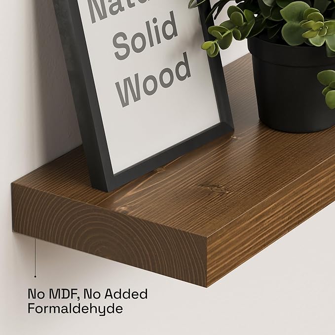 BAOBAB WORKSHOP Wood Floating Shelves - Image 4