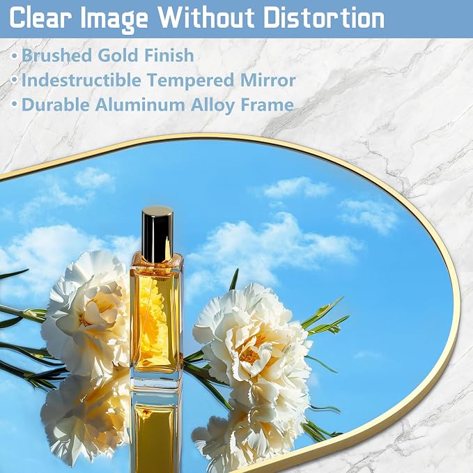 56"X18" Arched Full Length Mirror, Tempered Glass Full Body Mirror - Image 4