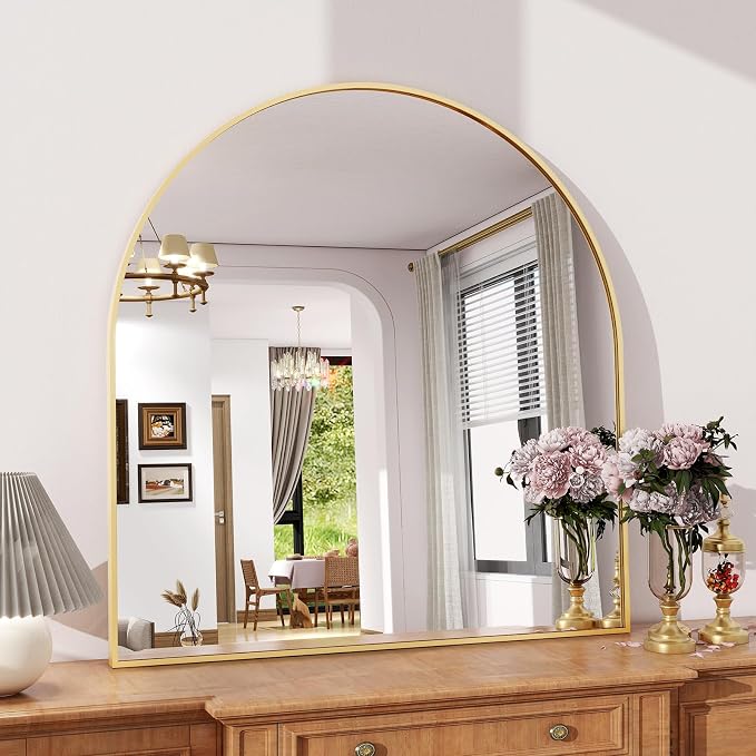 XRAMFY Arched Bathroom Mirror 32" x 34" - Image 2