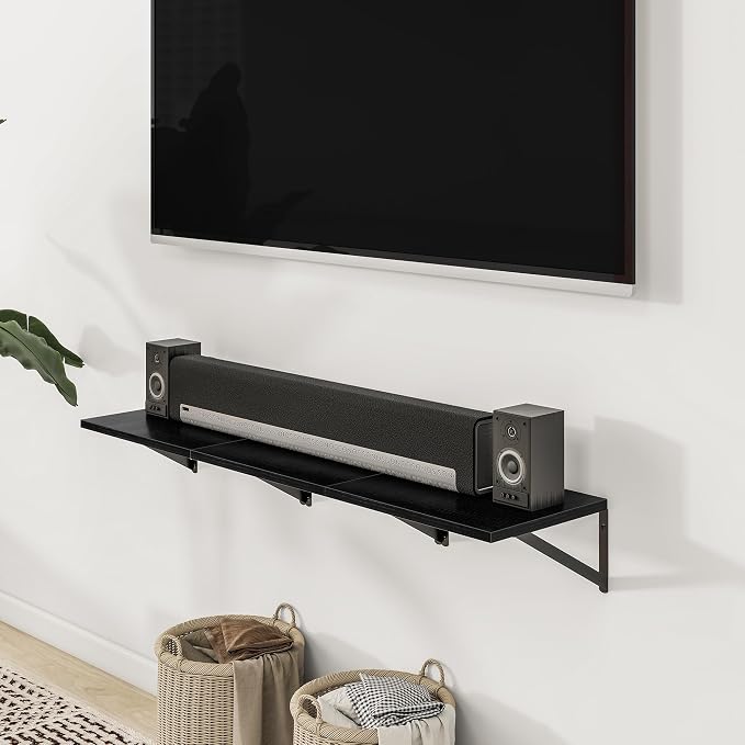 Heimlove Deep Floating Shelves for Wall, 12 Inch Deep Floating Shelves Set of 3 - Image 7