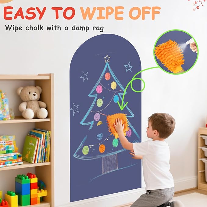 Arch Magnetic Wall Decal 39.3x17.5 Inch Magnetic Chalk Board Sticker Magnet - Image 4
