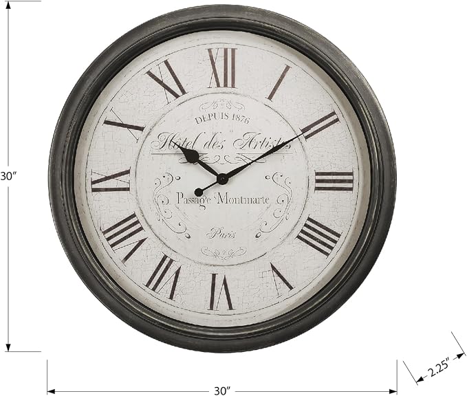 Monarch Specialties I 9026 Clocks, Large Oversized, Wall Clock, Transitional - Image 4