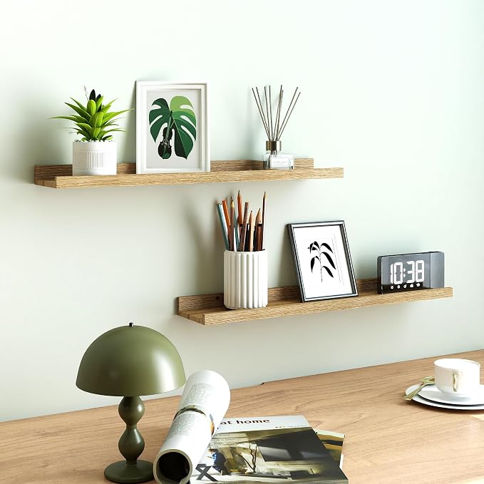 Floating Shelves for Wall Decor, Long Wall Mounted Storage Shelf for Bedroom - Image 2