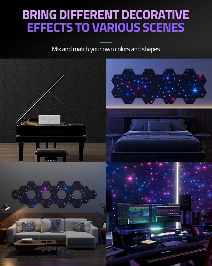 ZenSonic 12 Pack Self-adhesive Sound Proof Foam Panels - Image 4