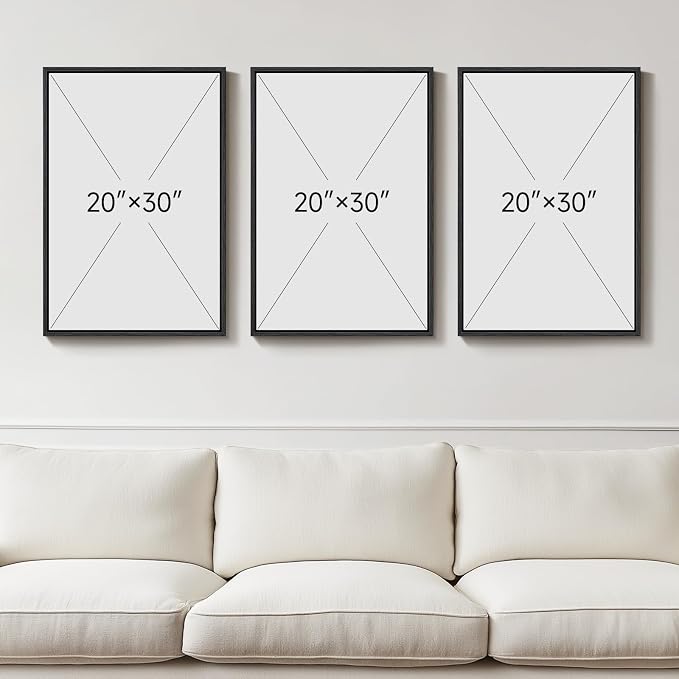 Large Framed Black and White Abstract Wall Art - Image 3