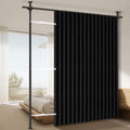 100% Blackout Room Divider Curtains Sets Black 1 Panel W100 x L84in No Drill by AJAZZ