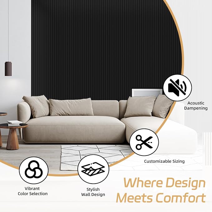 RITOLLO 12 Pack Acoustic Wall Panels, 47.2X23.6X0.4 inch Decorative - Image 5