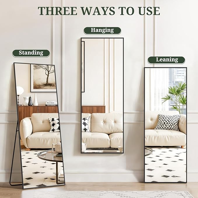 Mirror Full Length 59"x16" Full Body Floor Mirror - Image 6