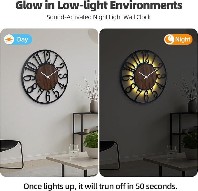 30'' Large Silent Wall Clock - Image 2