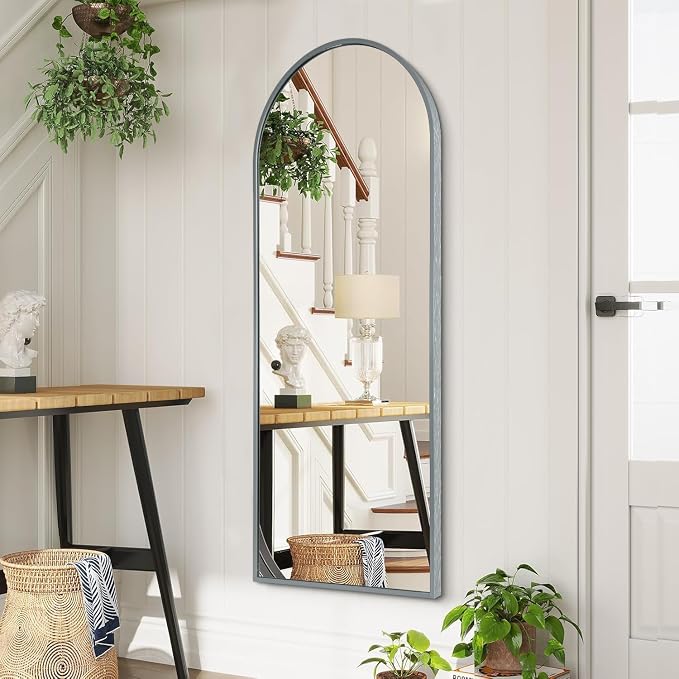 Arch Full Length Wall Mirror, Metal Aluminum Frame Modern Simple Home Decor - Image 4