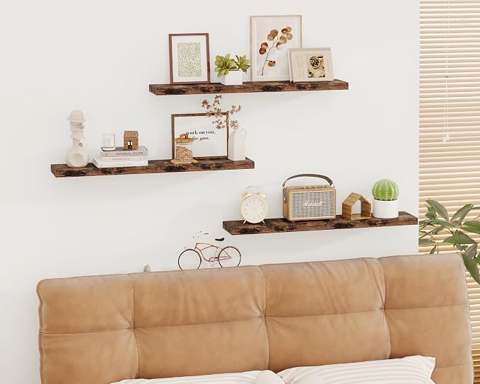 Fixwal 15.8in Floating Shelves, Farmhouse Shelf Wall Decor - Image 7