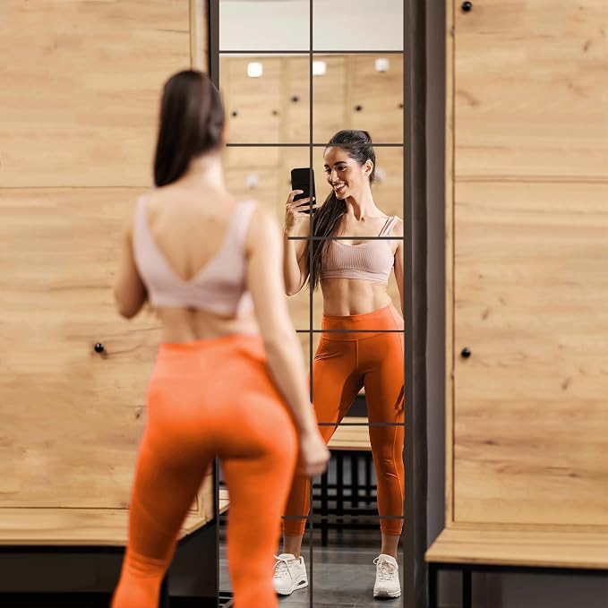 Delma Home Gym Mirrors, Square Large Wall Mirror - Image 6