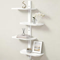 Afuly White Floating Shelves for Wall Display Shelf Unit Modern Decorative by Afuly