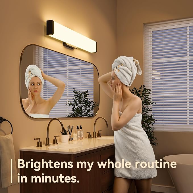 Amico Bathroom Vanity Light Over Mirror 24 inch, Dimmable 5CCT Led Vanity Lights - Image 8