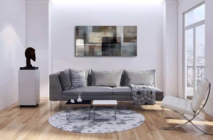 Cao Gen Decor Art A62450 Canvas Prints Abstract Wall Art Print Paintings Grey - Image 3