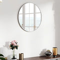 SCWF-GZ 20" Round Mirror Circle Wall Mounted Hanging or Against Wall Metal by SCWF-GZ