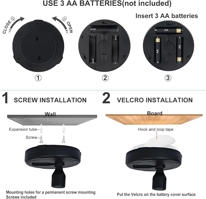 HAMVIDNE LED Spotlight, Battery Powered Picture Lights, Uplighting Indoor - Image 6