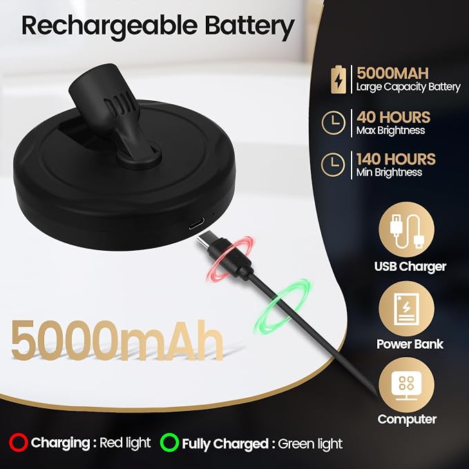 HAMVIDNE LED Spotlights, Rechargeable Battery Picture Lights, Uplighting Indoor - Image 2