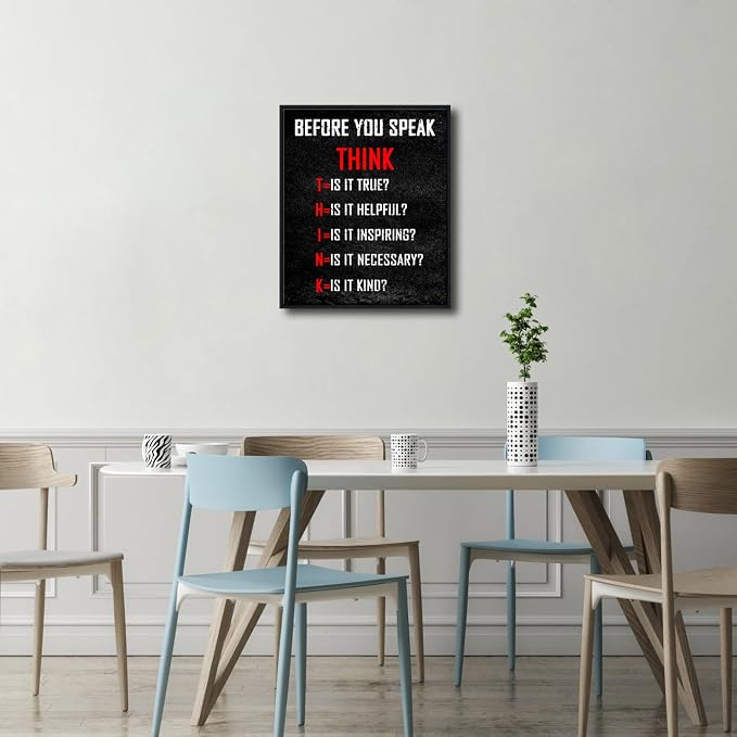 Pyradecor Large Inspirational Poster Black Framed Canvas Wall Art Motivational - Image 8