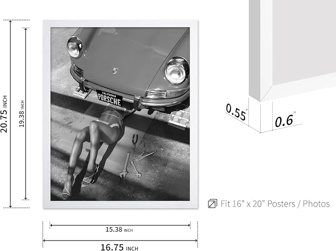 Poster Master Woman Under Classic Car Poster - Image 3