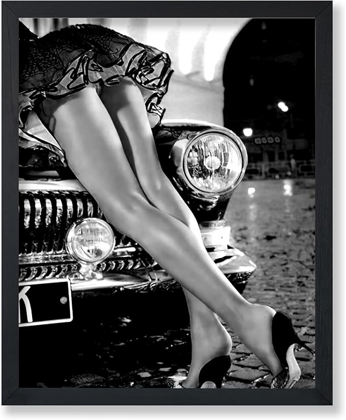Poster Master Sexy Legs on Classic Car Poster by PosterMaster
