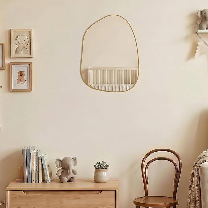 PERFNIQUE Irregular Wall Mirror Asymmetrical Mirror, Decorative Modern Wall - Image 6