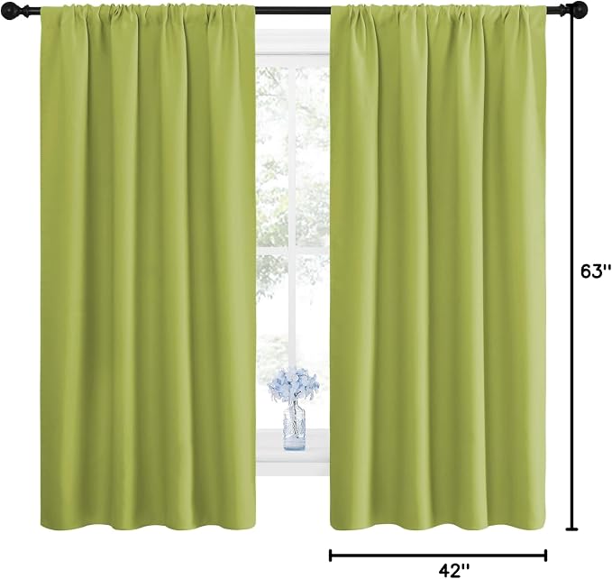 NICETOWN Green Blackout Draperies Curtains - Image 10