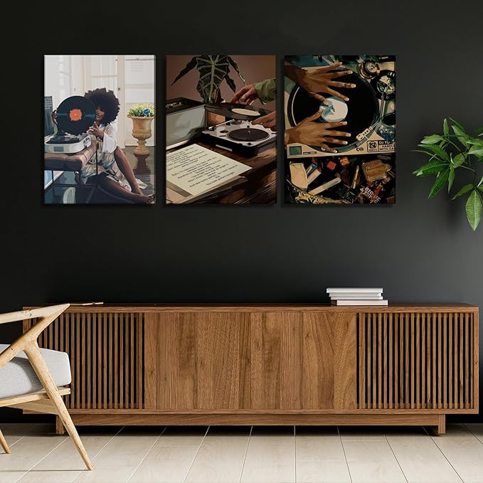 YFvrPt Black Girl Wall Art Decor Modern Black Woman Painting Prints - Image 4