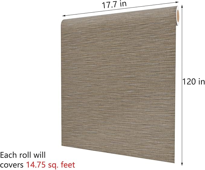 Decotalk Grass Cloth Wallpaper Peel and Stick Grasscloth Wallpaper Wall Cover - Image 7