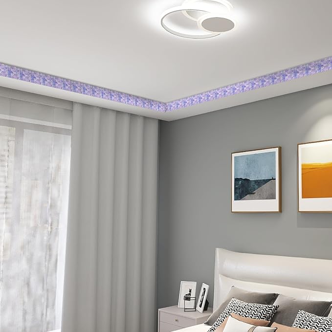 HOMETITUTE Wallpaper Border Peel and Stick Decorative Wall Trim Self Adhesive - Image 4
