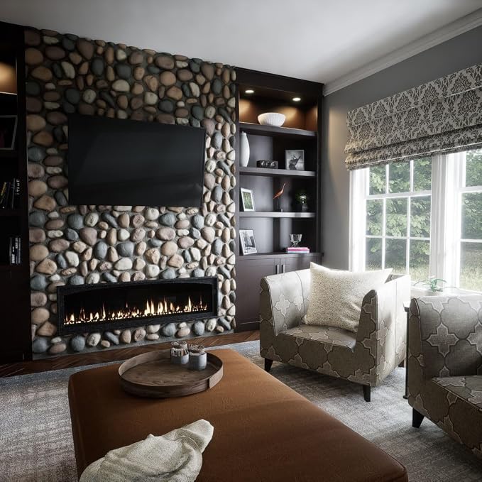 EverStone River Rock Faux Rock Panel, Pebble Mix Color - Image 11