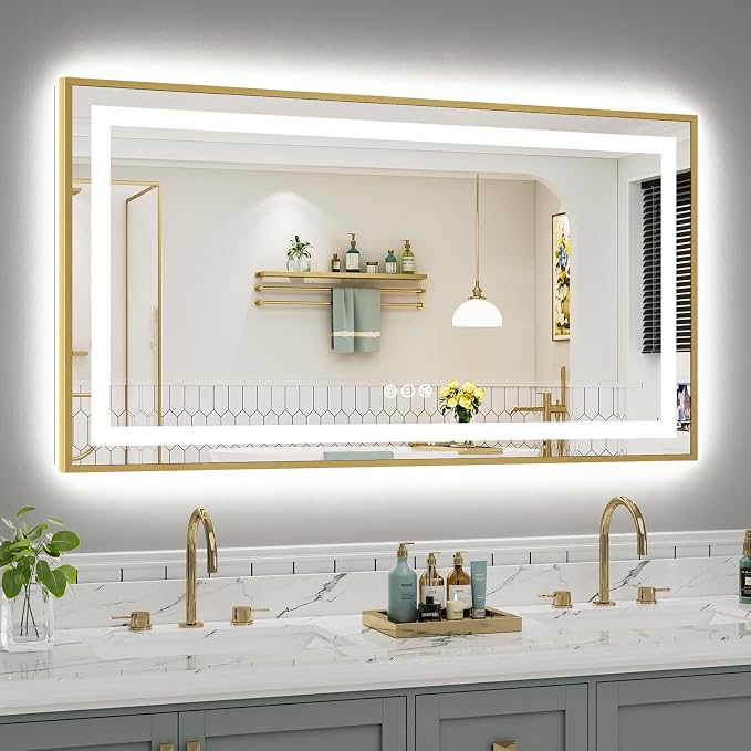 55x30 Inch LED Bathroom Mirror by Briivuemodernmirrors