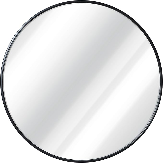 HBCY Creations Round Mirror, Living Room and More, Modern Minimalist Mirror - Image 4