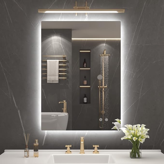 LOVESPEJO 22"x30" Backlit Mirror Bathroom, Lighted Bathroom Mirror by LOVESPEJO