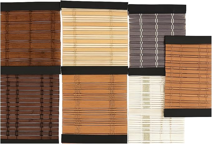 Arlo Blinds Bamboo Shade Samples – Dali Native, Dali Walnut, Java Deep by ArloBlinds