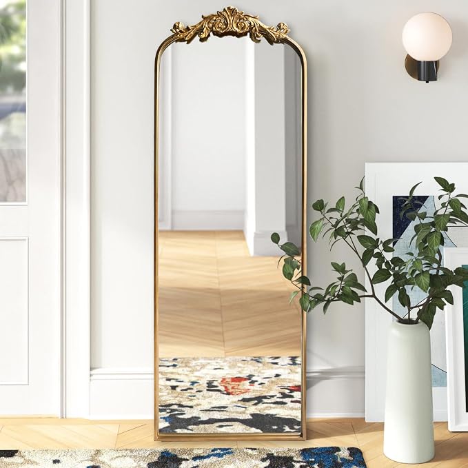 HQiJun Full Length Wall Mirror Decorative Full Body Mirrors Traditional Antique - Image 3