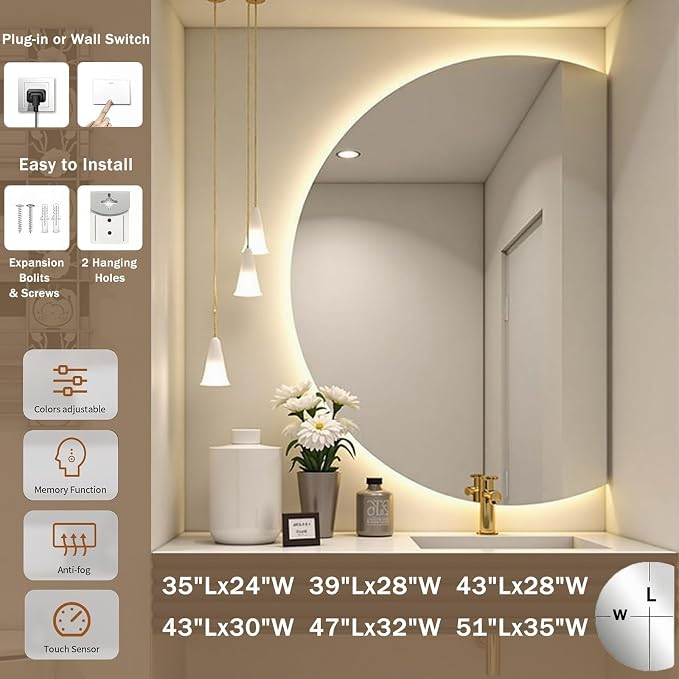 Modern Smart Anti-Fog Bathroom Mirror - Image 2