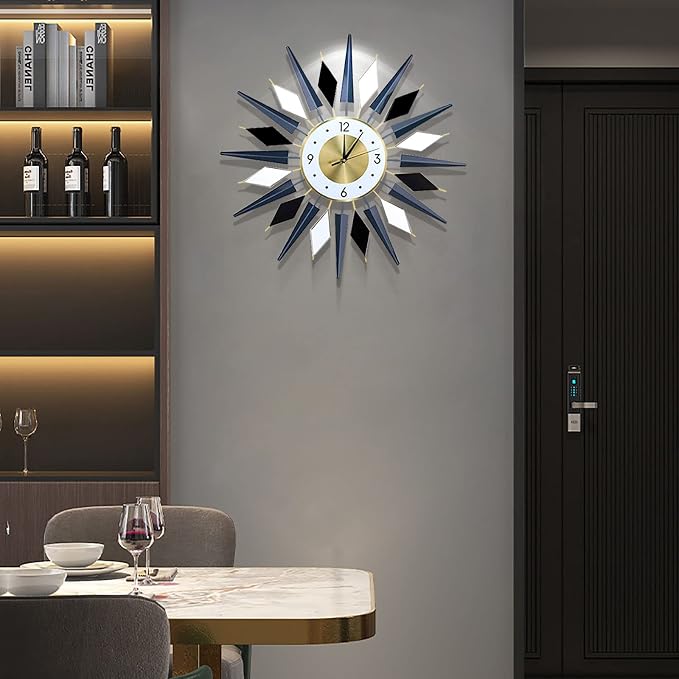 Large Metal DecorativeSilent Non-Ticking Modern Big Wall Clocks - Image 4