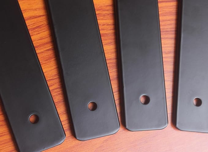 10 Pack - 12 inch Black Hidden L Shelf Bracket Iron Floating Shelf Brackets - Image 5