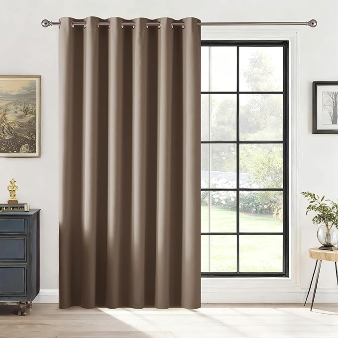 RYB HOME Blackout Thermal Insulated Curtains, Portable Curtain by RYBHOME